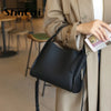 Women's Genuine Leather Bucket Bag – Cowhide Crossbody Handbag & Shoulder Tote
