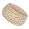 Women's Thick Knitted Headband Fleece-Lined Ear Warmer for Winter Running & Cycling