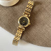 Women's Gold Small Dial Quartz Watch – 22mm Round Face, Stainless Steel Bracelet, Minimal Luxury Wristwatch