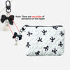 Embroidered Bow Makeup Bag – Cute Large Capacity Cosmetic Pouch & Coin Purse with Zipper