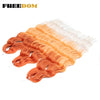 Synthetic Braiding Hair Extensions 24 in (60 cm) Loose Deep Wave Ombre Brown Rainbow Twist Crochet 3-Pack