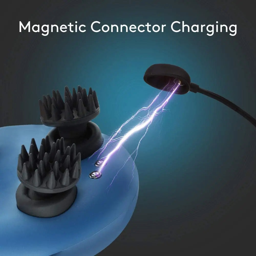 Breo Scalp Mini Wireless Blue Scalp Massager – Portable Waterproof Head Massager for Hair Growth & Relaxation