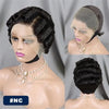 613 Blonde & Chocolate Brown Pixie Cut Short Bob Wig 13x4 Transparent Lace Front Pre-Plucked Remy Human Hair Loose Wave