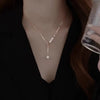 Pearl Bead Choker Necklace Gold Link Chain Ball Pendant - K-Pop Goth Collar for Women