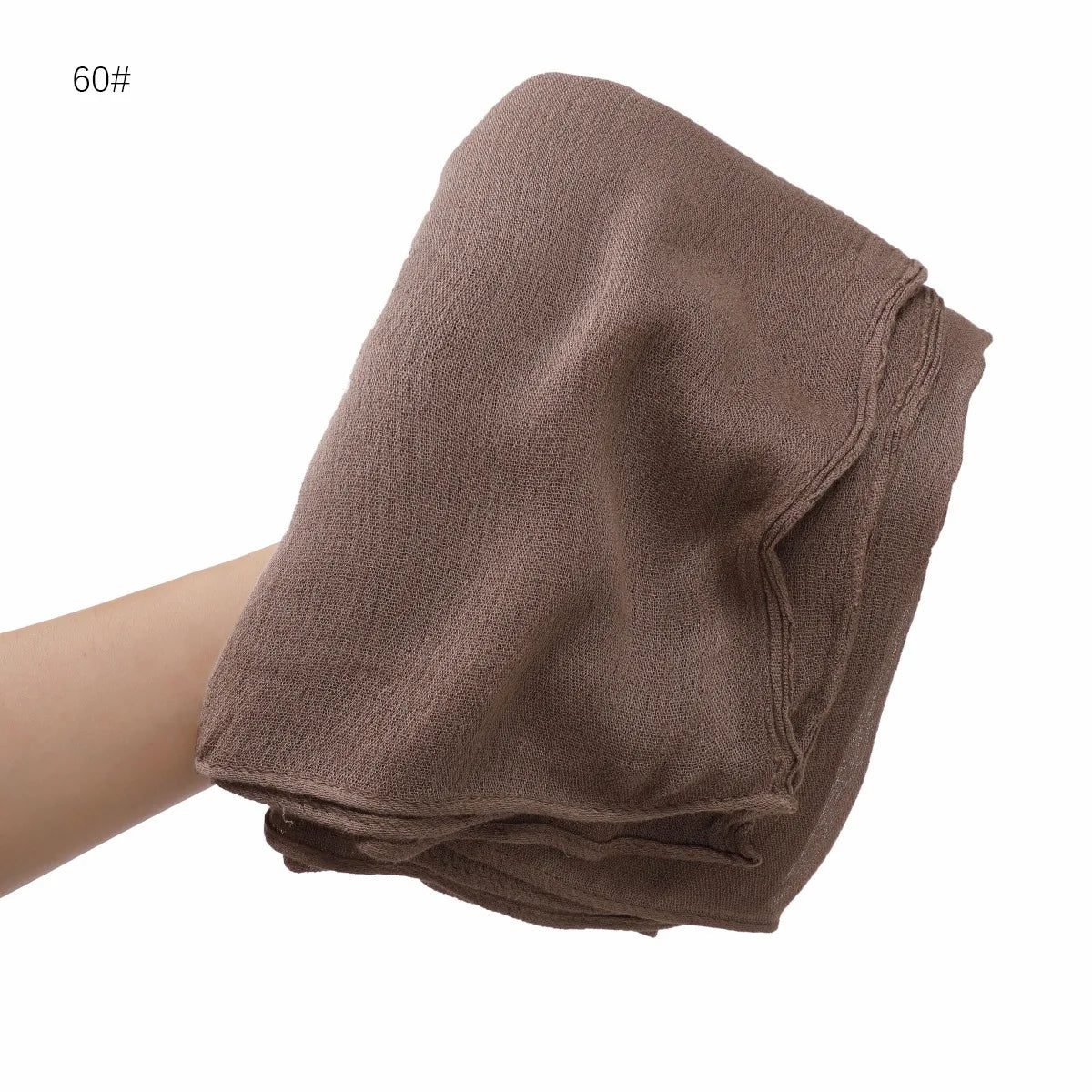 Women's Large Solid Polyester Hijab Scarf 80 x 190 cm (31.5 x 74.8 in) Long Muslim Headscarf Wrap Shawl Turban