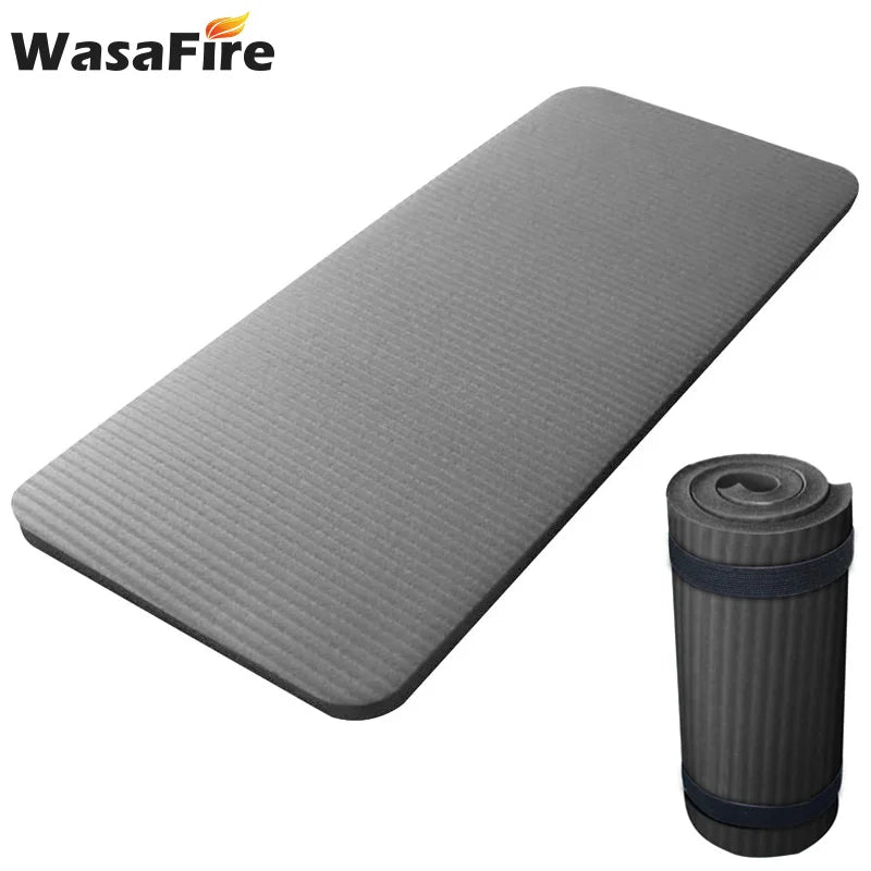 Thick Yoga Knee Pad Cushion 60 x 25 x 1.5 cm (23.6 x 9.8 x 0.6 in) Anti-Skid NBR/EVA Foam Exercise Mat for Yoga Pilates Gymnastics
