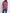 Women's Loose V-Neck Chiffon Blouse with Zipper Pullover — Casual Plus Size