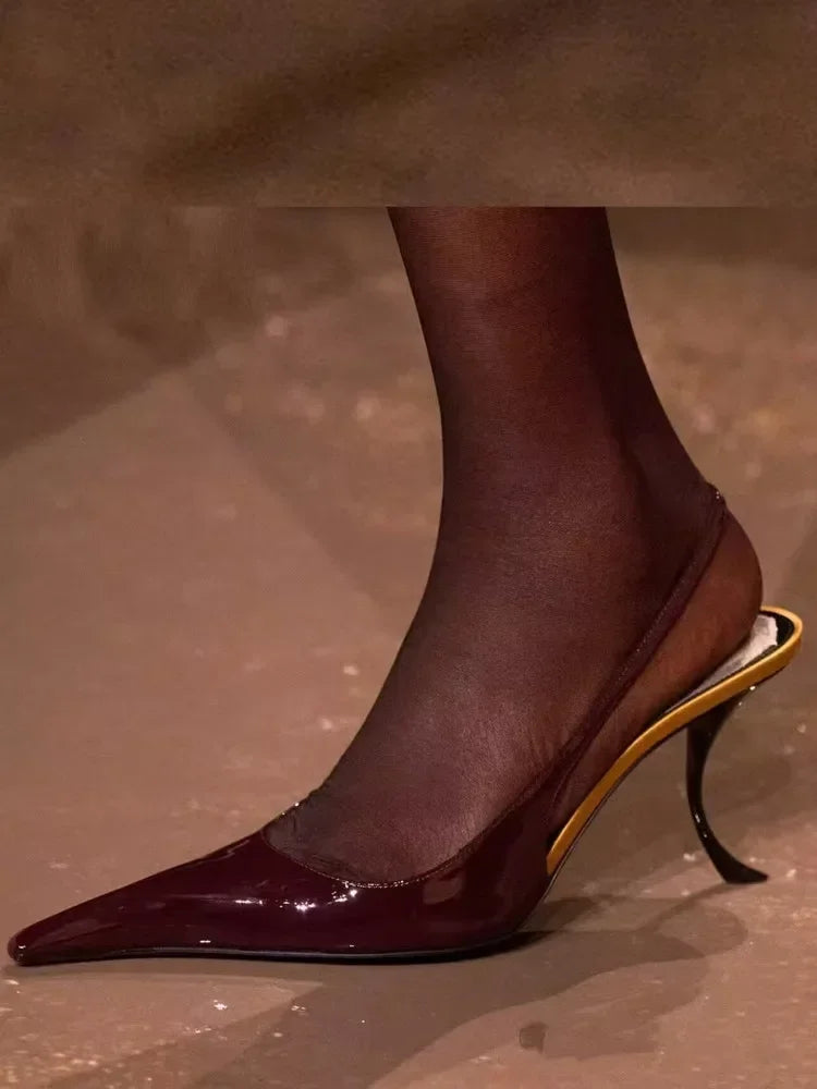 Women's Slim-Fit Pointed High Heel Sandals – 10 cm (4 in) Stiletto Party & Wedding Heels