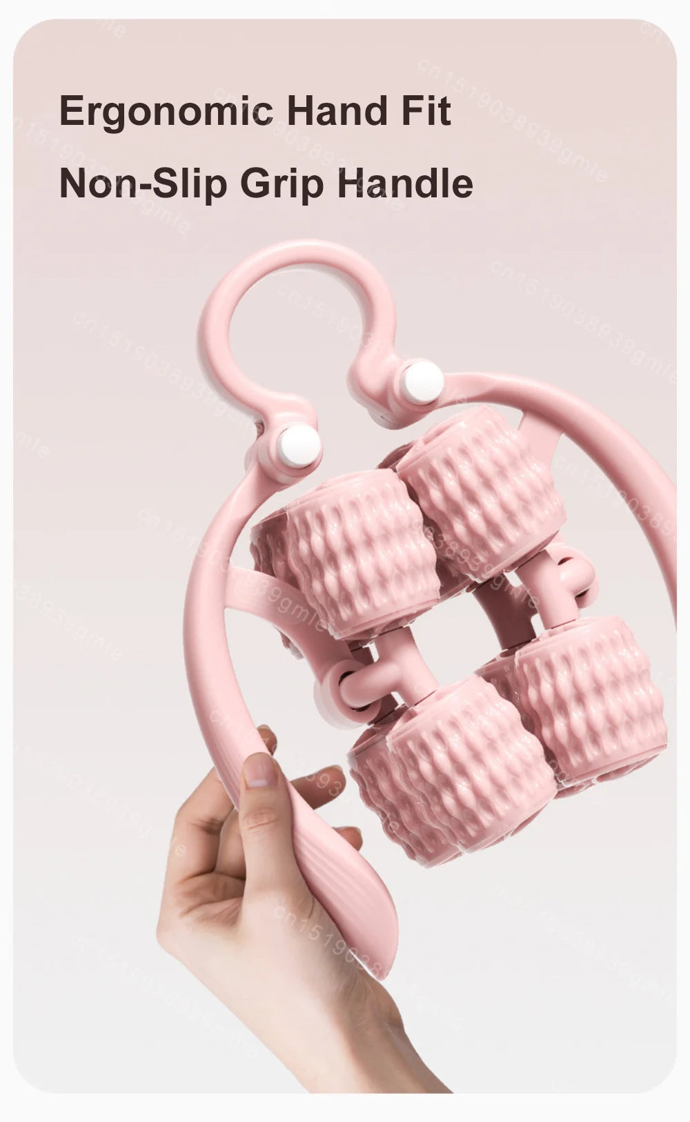 8-Wheel Full-Coverage Leg & Thigh Massage Roller — Anti-Cellulite Calf, Arm & Waist Muscle Massager