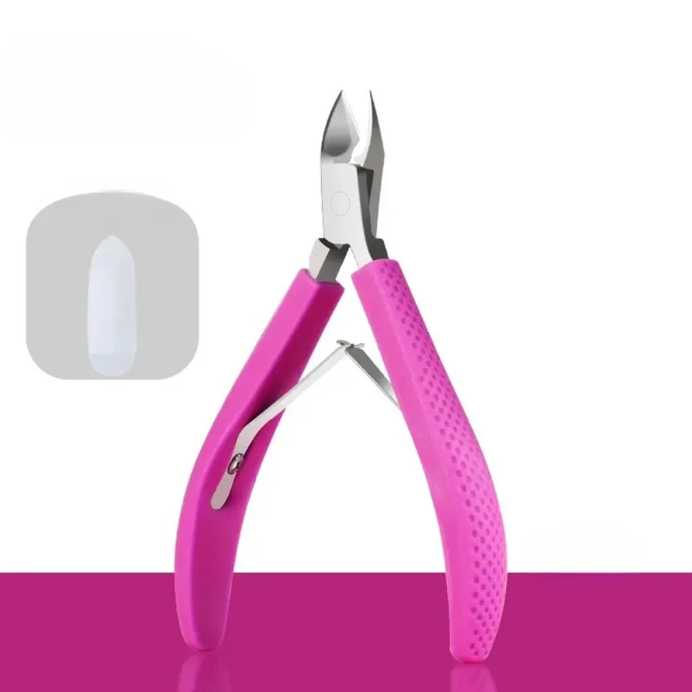 Stainless Steel Cuticle Nippers - Precision Nail Manicure Scissors & Trimmer for Dead Skin Removal, Pedicure Tool