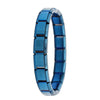 Women's Italian Charm Bracelet 9mm (0.35 in) Stainless Steel Link Bangle with Hidden Safety Clasp