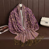 Cashmere-Feel Pashmina Shawl – Women's Warm Winter Scarf Wrap, 70 x 190 cm (27.6 x 74.8 in)