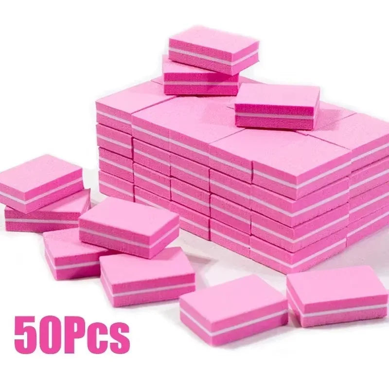 Mini Nail Buffing & Sanding Blocks - 10-100 Pc Pack Nail Buffer Files for Manicure, Pedicure & Nail Art