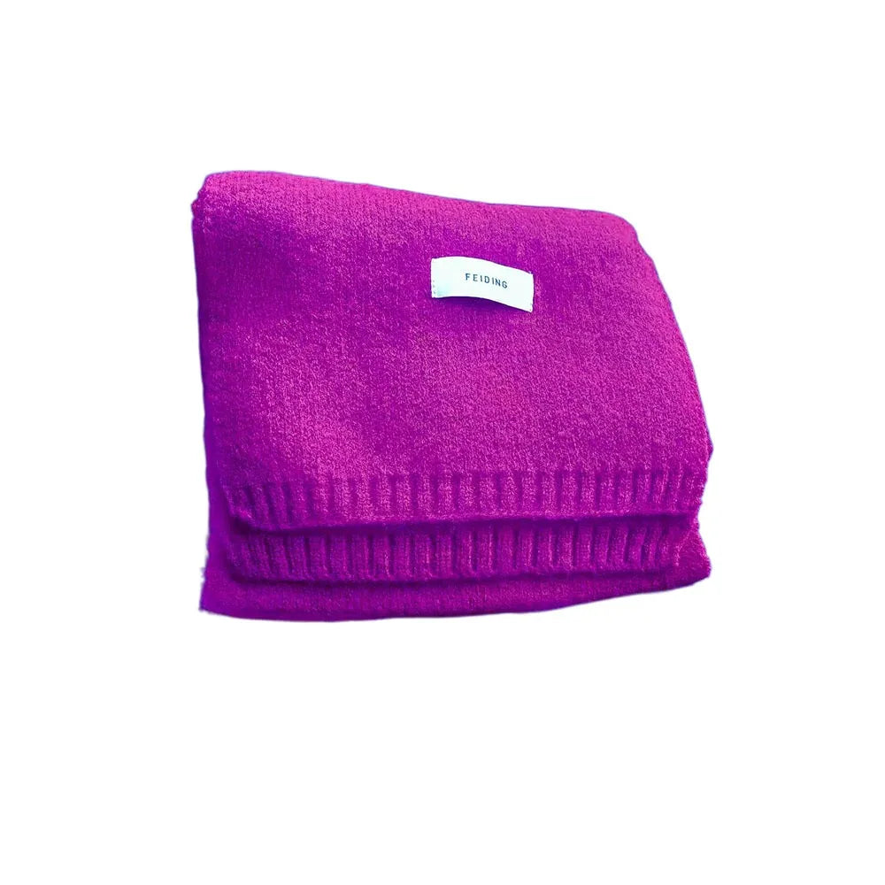 Women's Soft Cashmere-Feel Knit Winter Scarf — Long Thick Pashmina Shawl Wrap Hijab 22 x 160 cm (8.7 x 63 in)