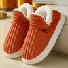 Faux Fur Plush Slippers for Women & Men — Warm Fuzzy Indoor Winter House Slippers with Soft Rubber Sole