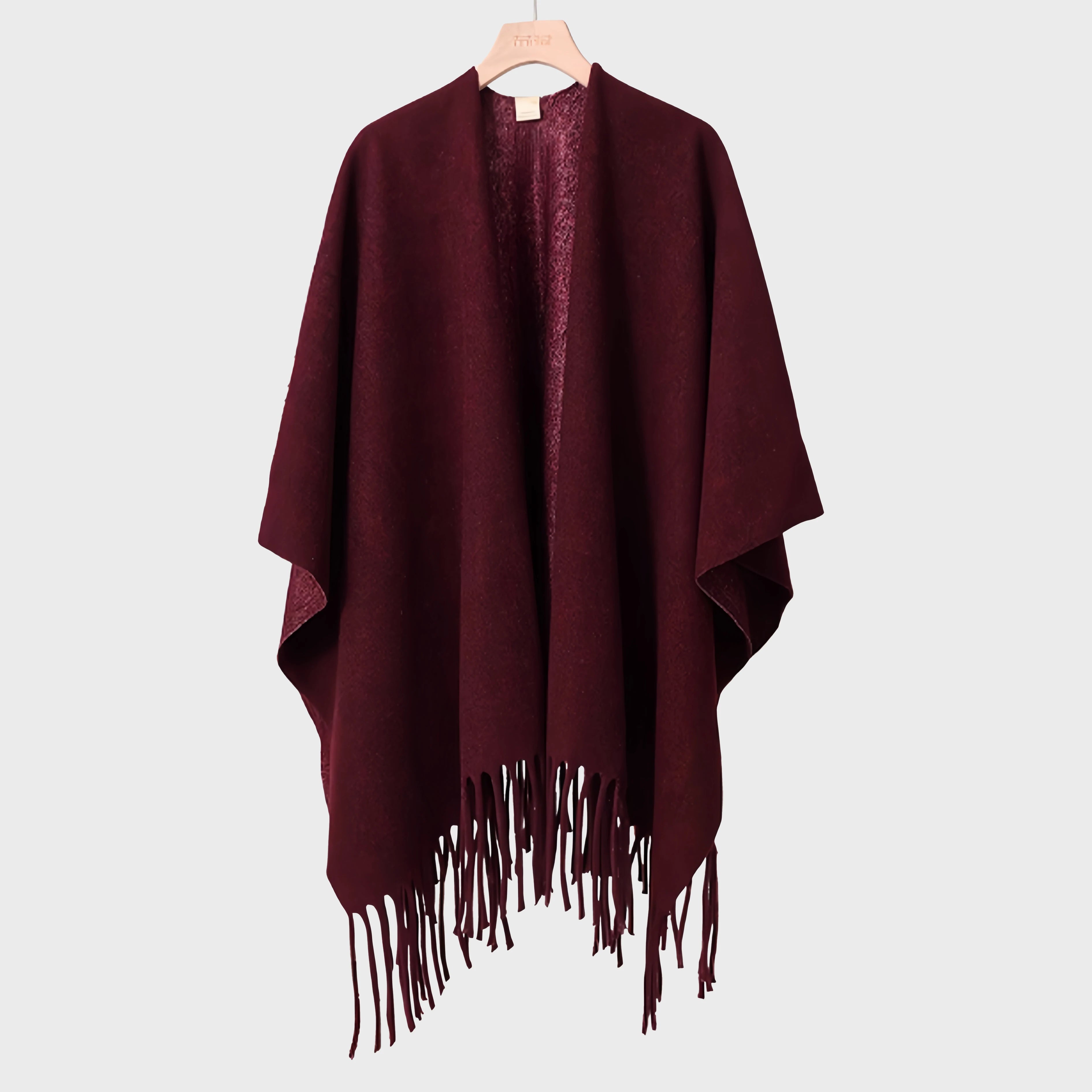 Women's Winter Poncho Shawl – Double-Sided Thick Pashmina-Style Cape, Luxury Blanket Scarf & Cloak