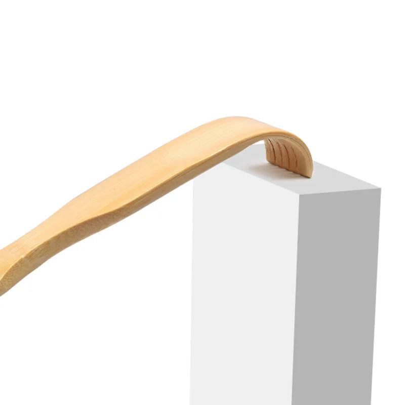 Durable Bamboo Back Scratcher & Wooden Body Roller Stick – Ergonomic Massager for Neck, Back & Shoulders