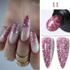 15ml (0.5 fl oz) Quick Extension Gel Nail Polish Nude Milk White Builder Hard Gel Varnish UV/LED