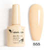 Hema-Free TPO-Free Gel Nail Polish 7.5ml, Glitter Jelly & Nude Shades, Soak-Off UV/LED Full Coverage French