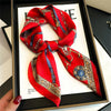 Luxury Horse Print Silk-Feel Square Scarf 70 x 70 cm (27.6 x 27.6 in) – Women's Neck, Hair, Foulard, Bandana