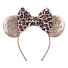 Disney Sequined Mouse Ear Headband with Rainbow Bow, Festival Party Hairband for Women & Girls