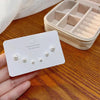S925 Silver Needle Mini Stud Earrings Set for Women and Girls, Cute Geometric Fashion Jewelry Gift