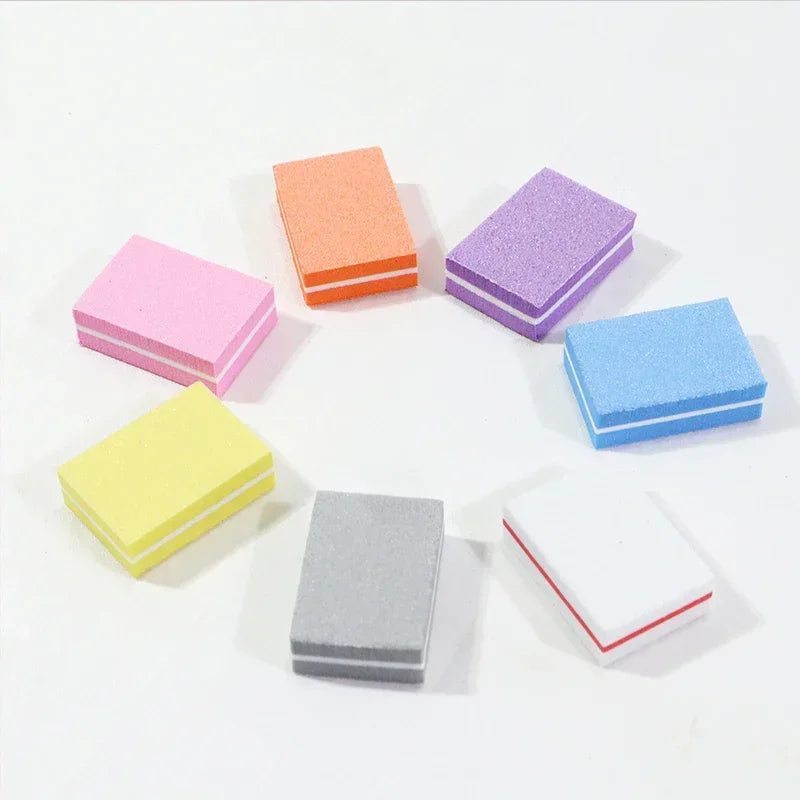 Mini Nail Buffing & Sanding Blocks - 10-100 Pc Pack Nail Buffer Files for Manicure, Pedicure & Nail Art