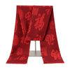 Red Cashmere Tassel Scarf Shawl Soft Winter Pashmina Wrap for Women
