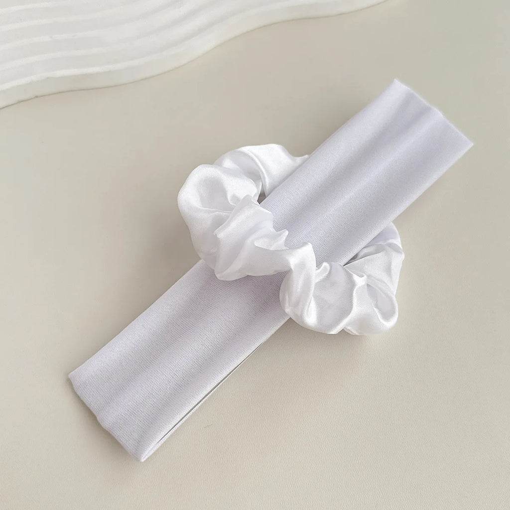 10-Pack High-Stretch Sports Headbands for Women & Girls – Elastic Sweat-Absorbent Running & Yoga Hairbands, Minimalist Solid Polyester Headwraps