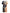 Plus Size Colorblock Rose Maxi Dress (0XL–5XL) Black & Brown Floral Patchwork Loose Fit