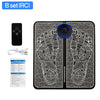MERALL EMS Foot Massager Pad — Portable Rechargeable Acupoint Stimulator, 8 Modes & 19 Intensity Levels for Improved Circulation and Muscle Relief