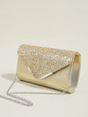 Women's Sequin Envelope Clutch - Prom & Evening Chain Shoulder Crossbody Bag