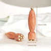 Lotus Seedpod Eye Gua Sha – Brass & Rosewood Facial Massage Tool for Eye Relaxation & Acupoint Meridian Therapy