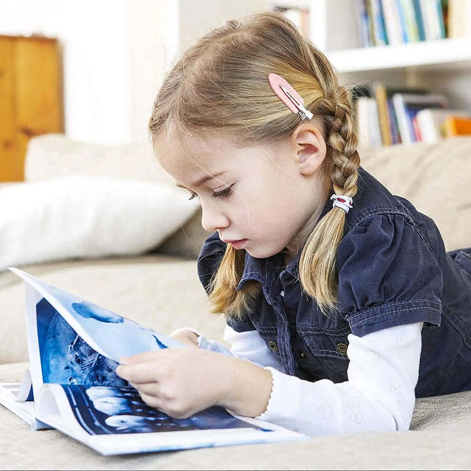 No-Trace Duckbill Hair Clips 10/20 Pack – Cream Gel Bang & Sectioning Clips for Women