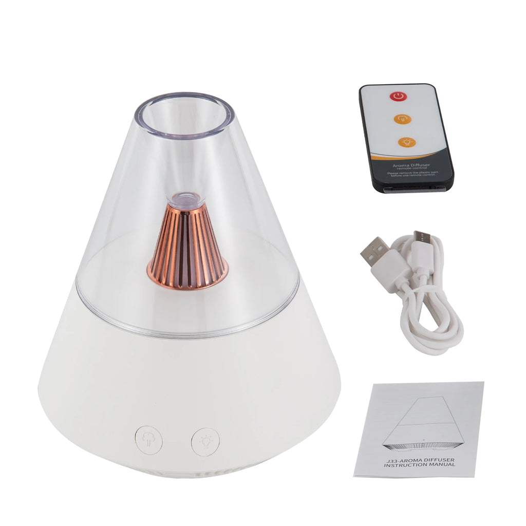 Ultrasonic Aromatherapy Diffuser 150ml — Silent Essential Oil Nebulizer for Living Room, Bedroom, Office