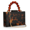 Acrylic Clear Small Square Clutch Bag – Chain Shoulder Evening Bag for Wedding & Party