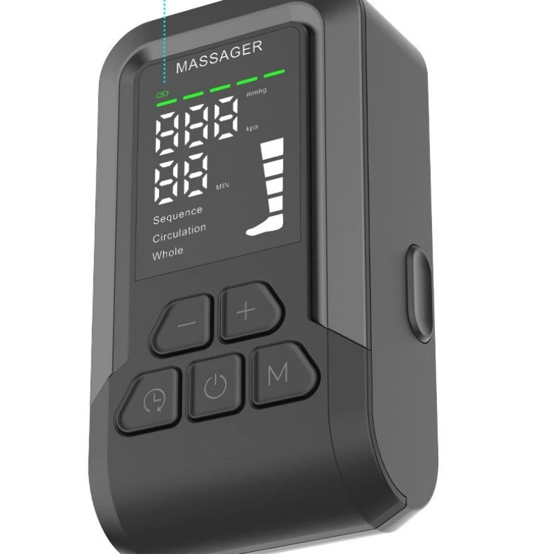 Wireless Air Compression Leg Massager Boots - Large 360° Airbag Foot & Calf Massage for Improved Circulation, 2000mAh