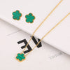 Adjustable Gold-Plated 316L Stainless Steel Clover Flower Bracelet — Five-Leaf Petal Charm for Women, Hypoallergenic Gift