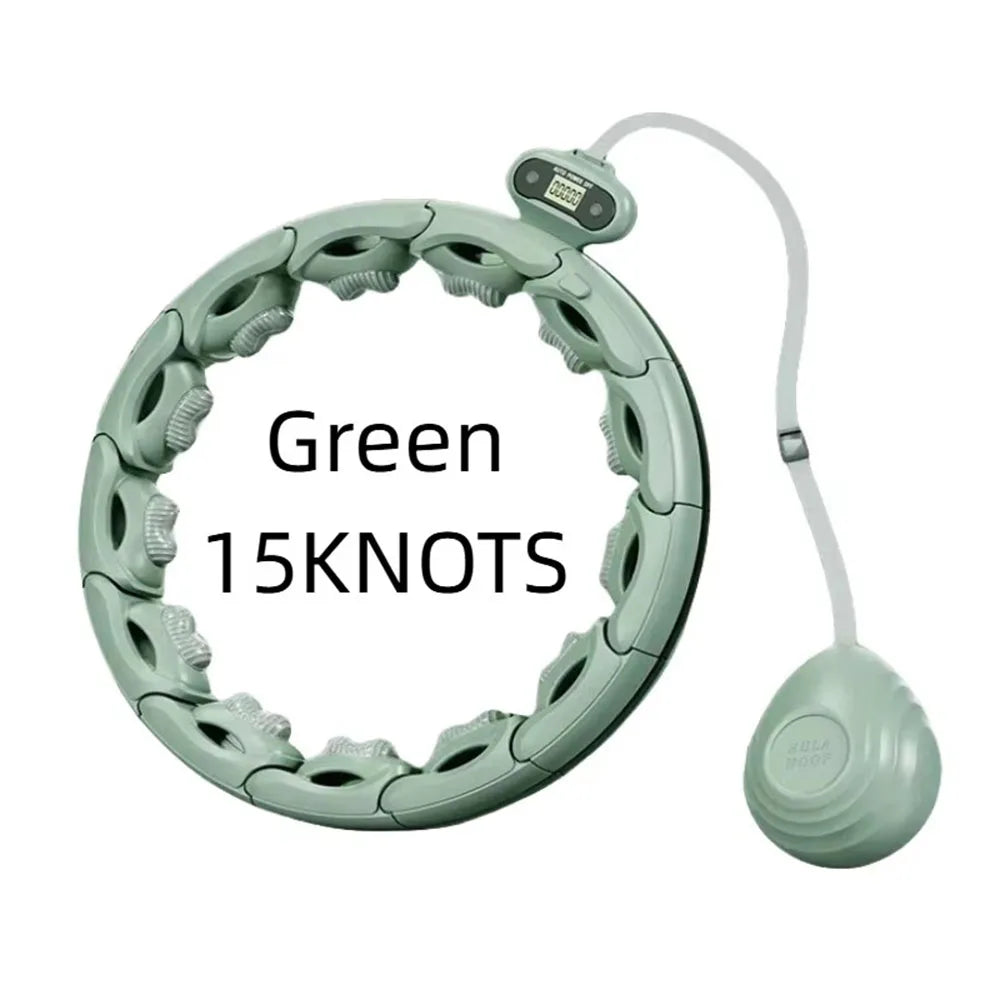 Smart Detachable Hula Hoop with Digital Counter — Waist Shaping Exercise Hoop for Slimming & Ab Toning