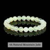 Natural Stone Beaded Bracelet 6/8/10mm — Obsidian Fluorite Quartz Jasper Stretch Yoga Bracelet for Women & Men