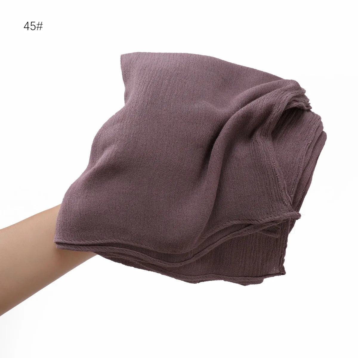 Women's Large Solid Polyester Hijab Scarf 80 x 190 cm (31.5 x 74.8 in) Long Muslim Headscarf Wrap Shawl Turban