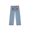 Vintage Splice High-Waist Baggy Jeans for Women Harajuku Streetwear Wide-Leg Hip Hop Jeans