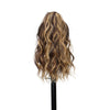 14-Inch (36 cm) Short Curly Clip-In Ponytail Hair Extension Synthetic Claw Clip Hairpiece for Women, Fluffy Blonde or Black