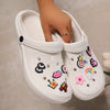 Women's Platform Clog Slides - EVA Slip-On House & Beach Sandals, Low Heel Summer Casual Footwear