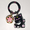 Fluffy 3D Animal Resin Keychain – Alpaca, Elk, Capybara & Goose Cute Bag Charm