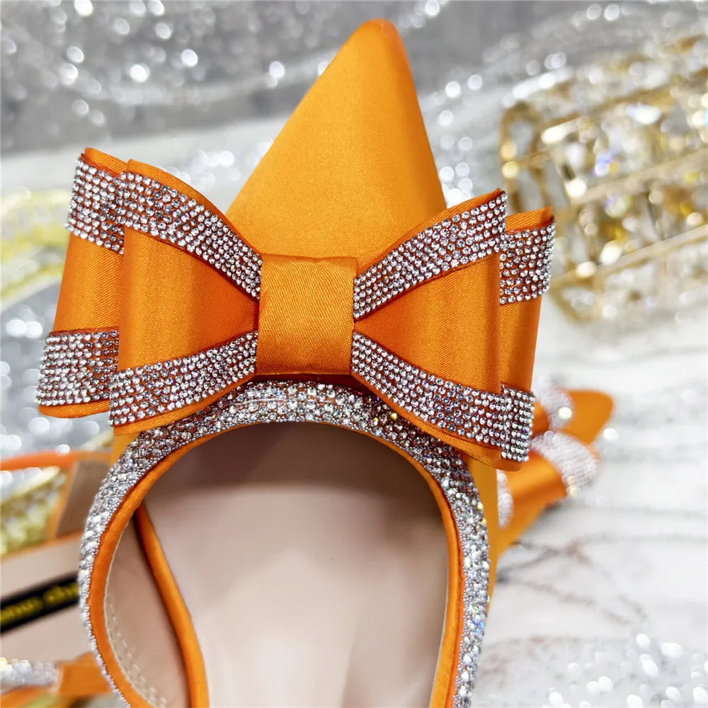 Elegant African-Inspired High Heel Chain Slingback Sandals for Women – Party & Wedding Pumps