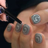 3D Cat Eye Nail Magnetic Pen - Lollipop Vortex Rainbow Halo Nail Art Magnet