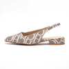 Women’s Summer Ankle Strap Open Toe Flat Sandals Canvas Slip-On Low Square Heel