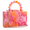 Acrylic Clear Small Square Clutch Bag – Chain Shoulder Evening Bag for Wedding & Party
