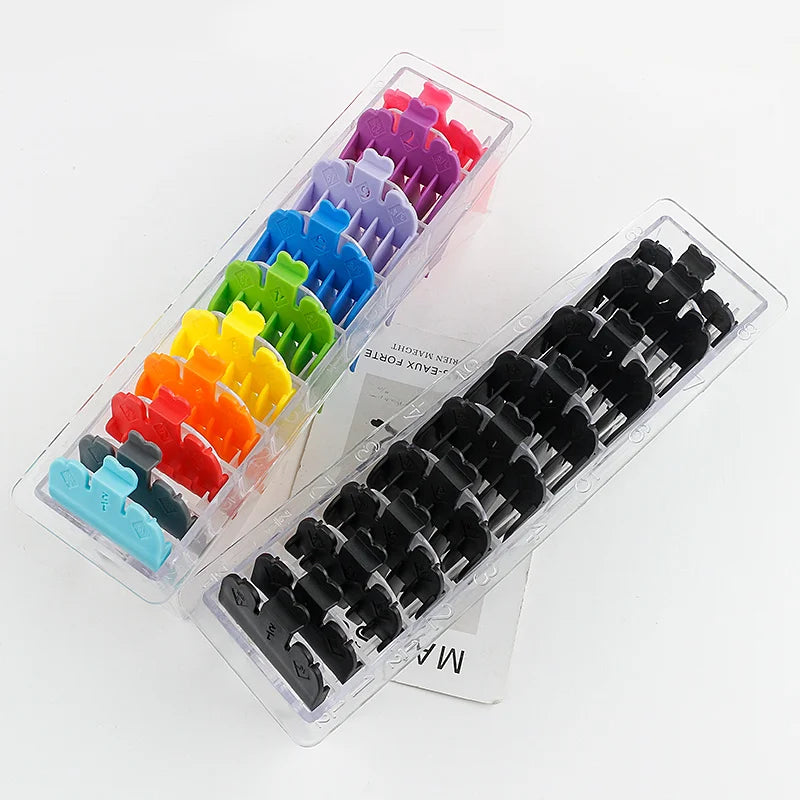 10-Pack Universal Hair Clipper Guide Comb Attachments Plastic Trimmer Guards for Men Barber & Salon